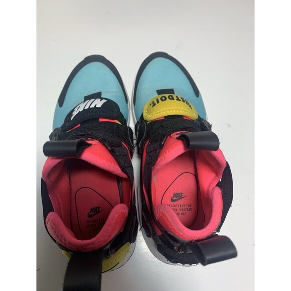 NIKE AIR HUARACHE CITY BLEACHED AQUA BLACK RACER PINK Women’s Shoe Size 7.5 - Picture 9 of 10